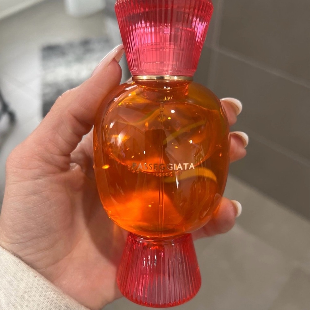 Bulgari Orange & Pink Candy-Shaped Body Oil Bottle